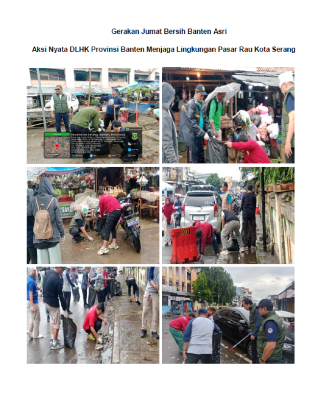 Gerakan Jumat Bersih Banten Asri Aksi Nyata DLHK Provinsi Banten Menjaga Lingkungan Pasar Rau Kota Serang