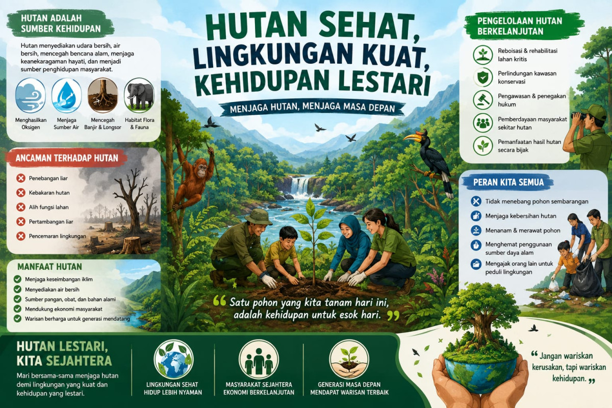 Hutan Sehat, Lingkungan Kuat, Kehidupan Lestari