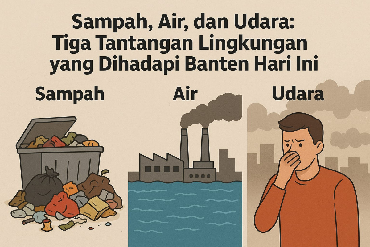 Tiga Tantangan Lingkungan yang Dihadapi Banten Hari Ini   Sampah, Air, dan Udara