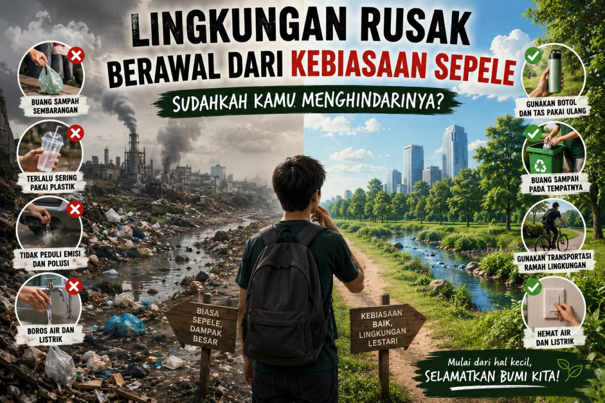 Lingkungan Rusak Berawal dari Kebiasaan Sepele, Sudahkah Kamu Menghindarinya?