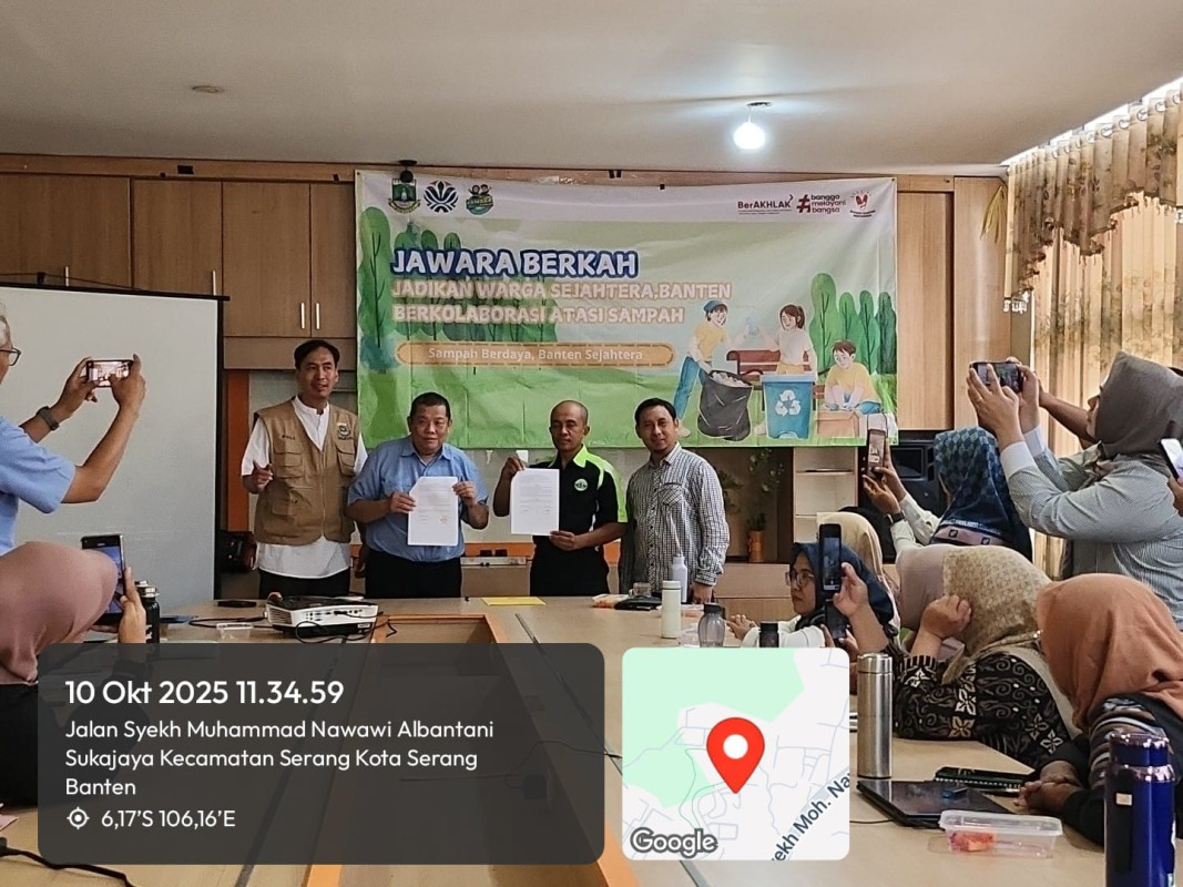 Dinas Lingkungan Hidup dan Kehutanan (DLHK) Provinsi Banten dan Program Jawara Berkah Berkolaborasi Atasi Sampah Menuju Masyarakat Sejahtera
