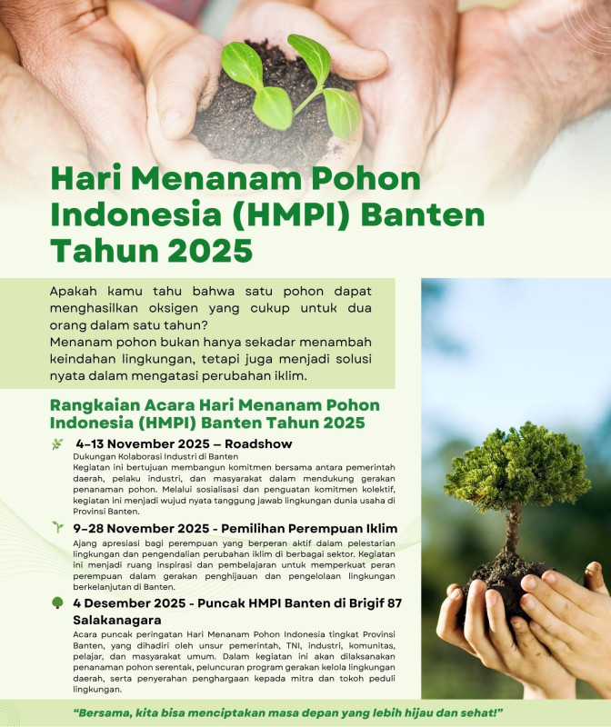 Hari Menanam Pohon Indonesia (HMPI) Banten Tahun 2025