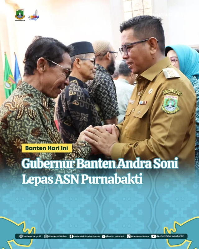 Gubernur Banten Andra Soni Lepas ASN Purnabakti