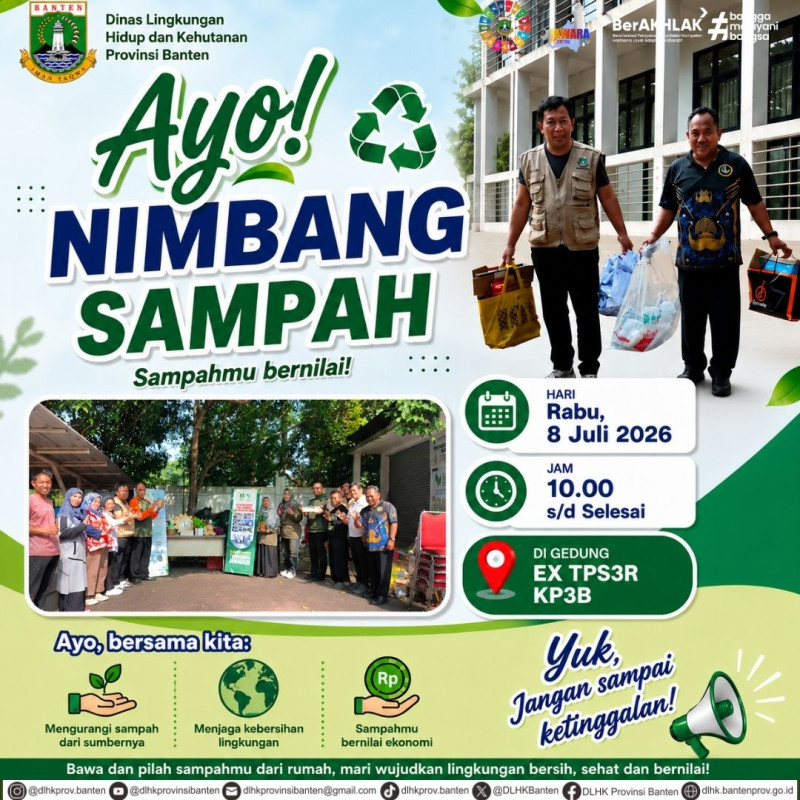 DLHK Provinsi Banten Ajak Masyarakat Berpartisipasi dalam Kegiatan "Ayo Nimbang Sampah"