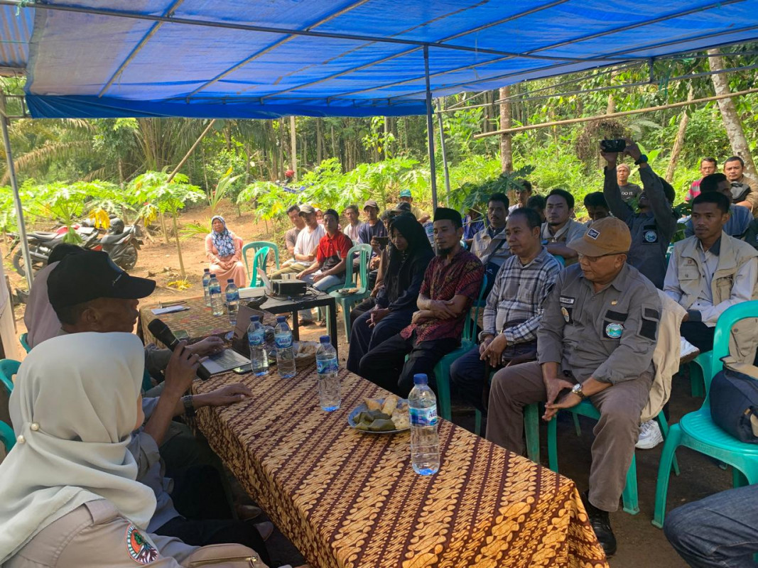 DLHK Provinsi banten melaksanakan penyuluh kelembagaan kelompok tani hutan (KTH)