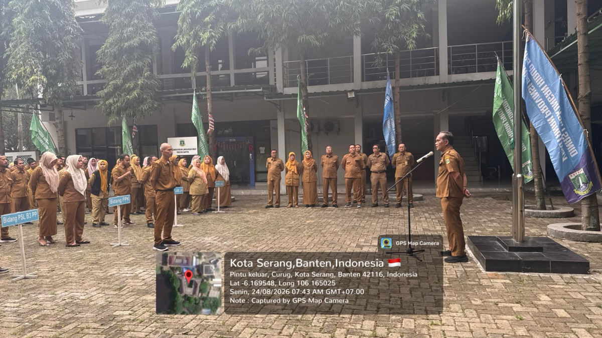 Apel Pagi DLHK Provinsi Banten Perkuat Disiplin, Sinergi, dan Komitmen Pelestarian Hutan.