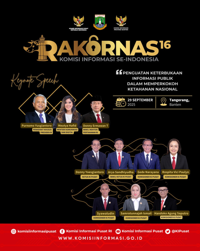 RAKORNAS 16 KOMISI INFORMASI SE-INDONESIA