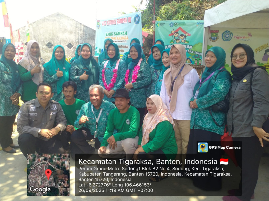 Kunjungan Ibu Gubernur Banten, Ibu Andra Soni ke Bank Sampah Binaan