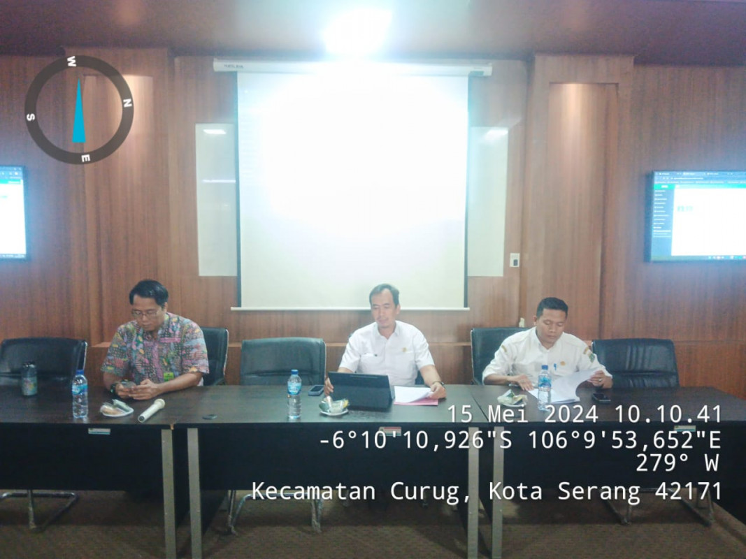 Rapat Inventarisasi Pengelolaan Sampah Provinsi Banten, di kantor Dinas Lingkungan Hidup dan Kehutanan Provinsi Banten