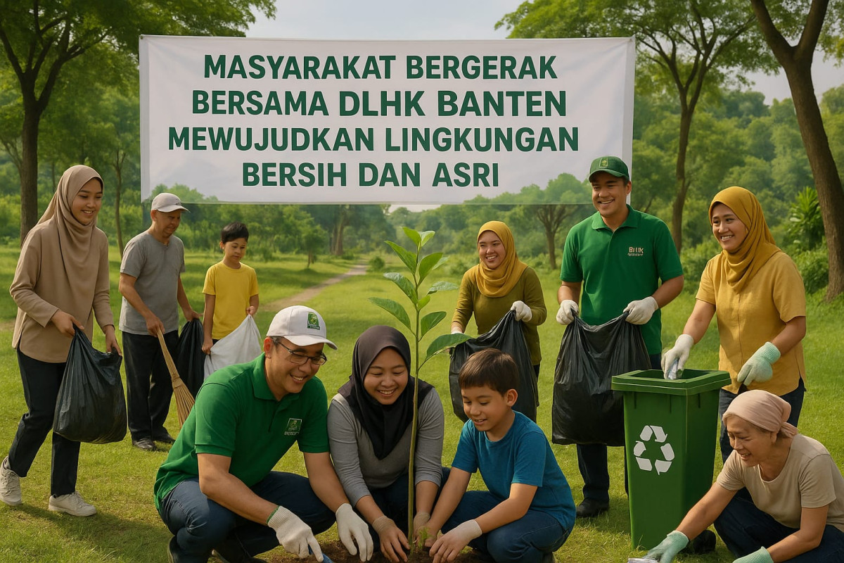 Masyarakat Bergerak Bersama DLHK Banten,  Mewujudkan Lingkungan Bersih dan Asri