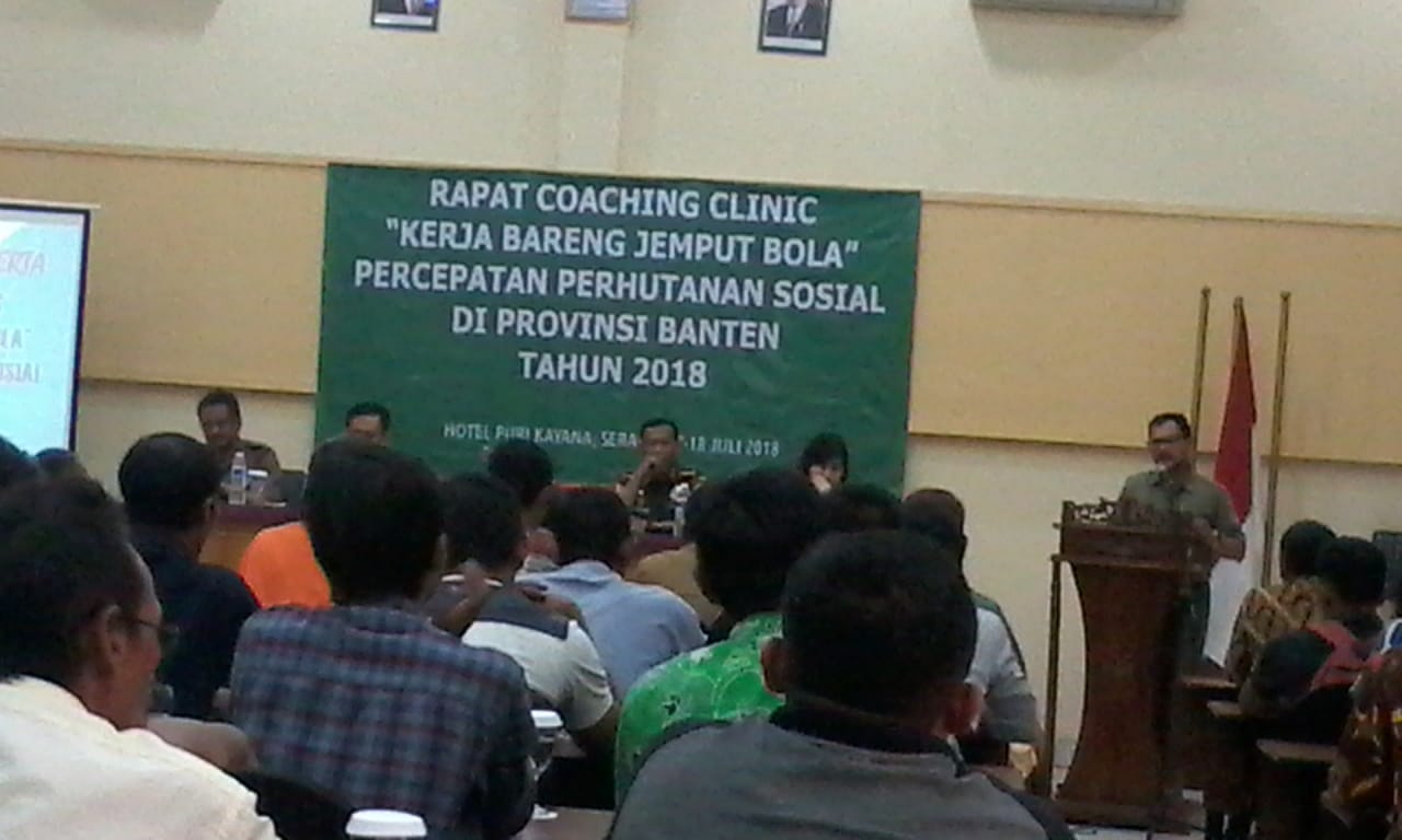 Kegiatan coacing clinick percepatan perhutanan sosial di banten