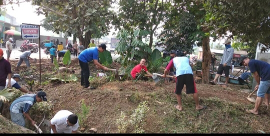 Kegiatan PKSM di Kecamatan Tigaraksa-Tangerang "Kerja Bakti Pembuatan RTH (Ruang Terbuka Hijau)"