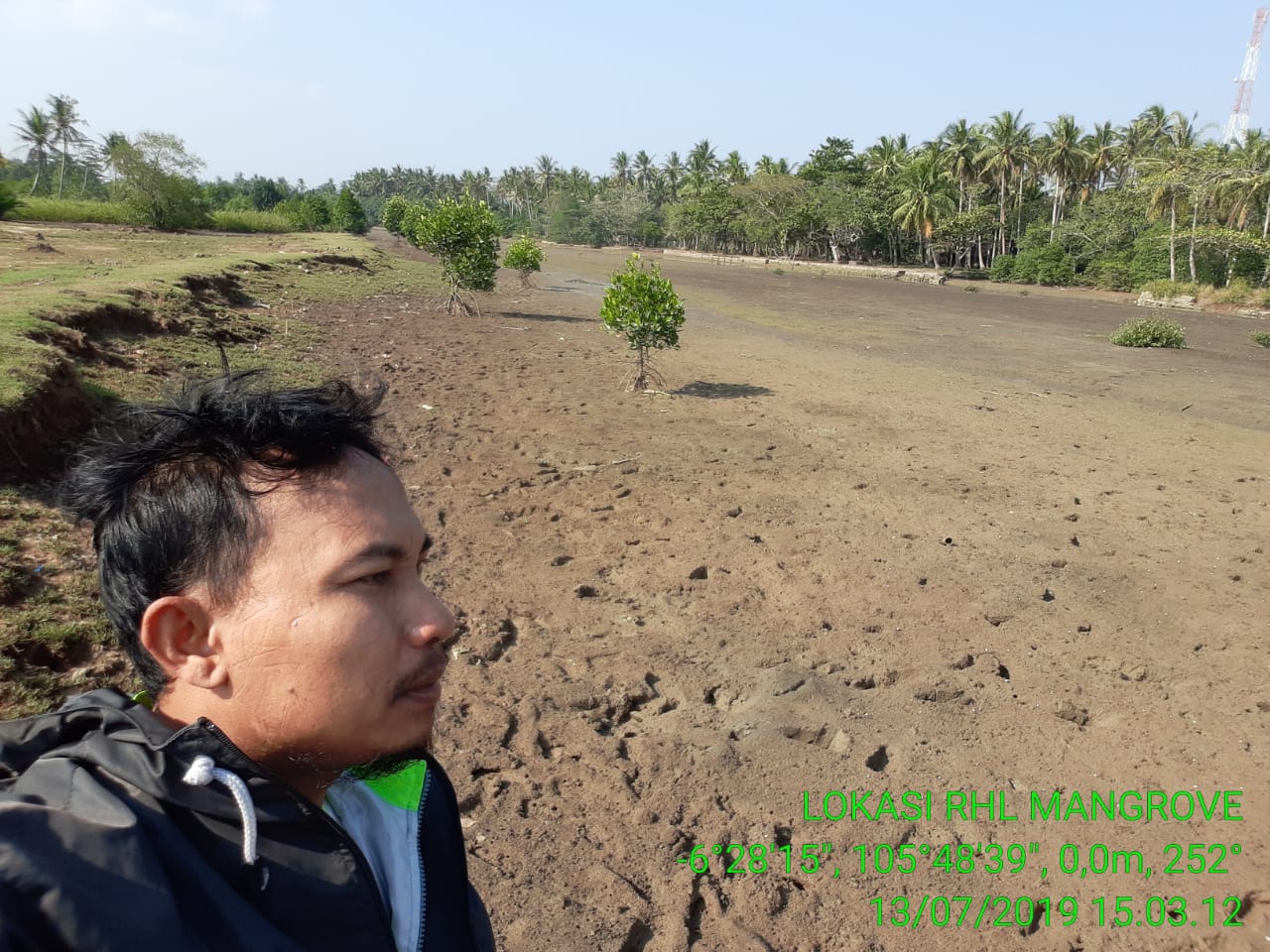 Cek lokasi lahan *RHL Mangrove* yang sangat potensi di tanami mangrove