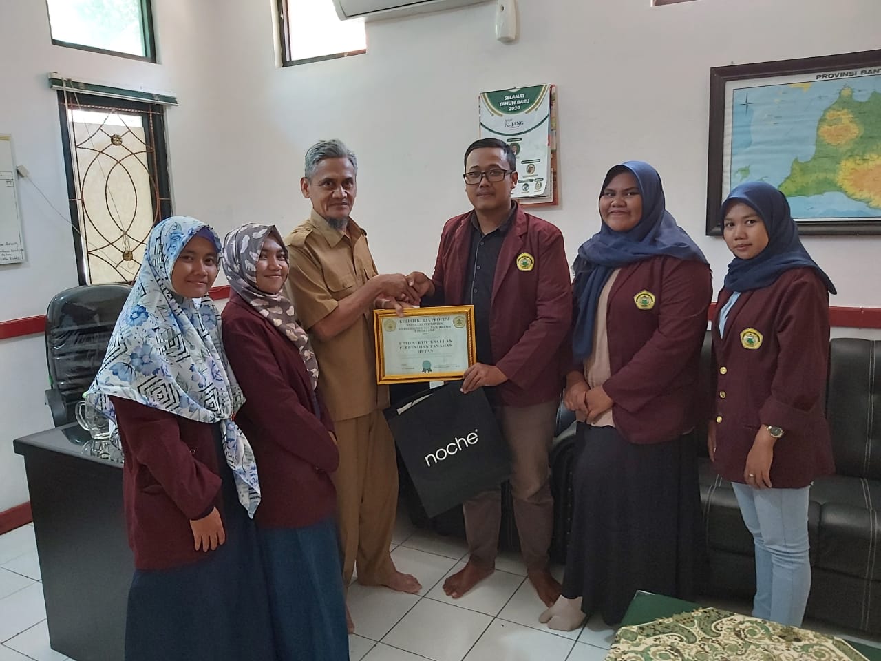 Mahasiswa UNTIRTA Yang Telah Menyelesaikan Kuliah Kerja Profesi Tahun 2020 Di UPTD SPTH Pada DLHK Provinsi Banten