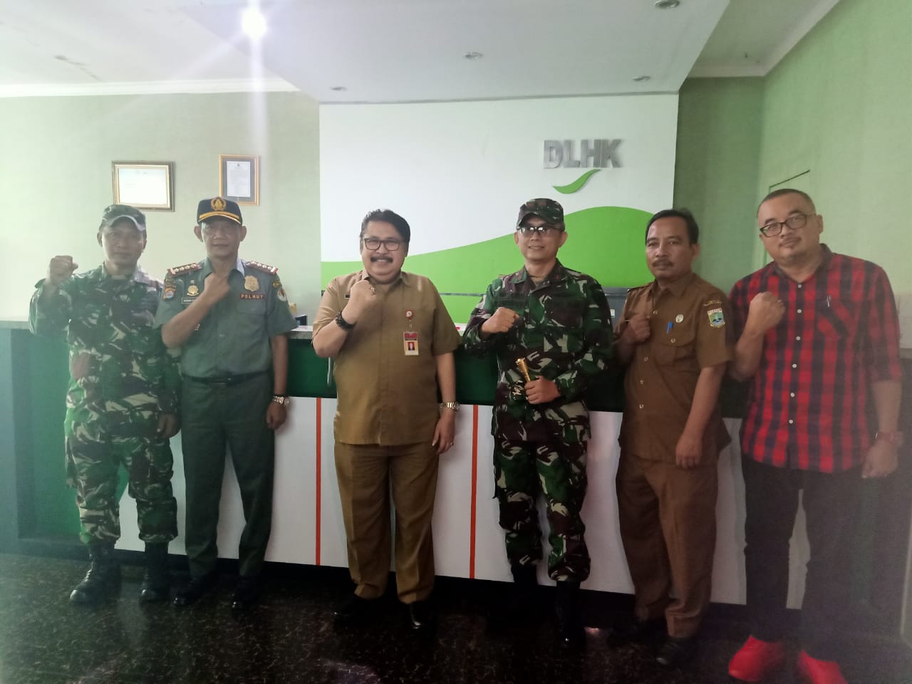 Kunjungan DANREM 064MY ke Dinas Lingkungan Hidup dan Kehutanan Prov.Banten