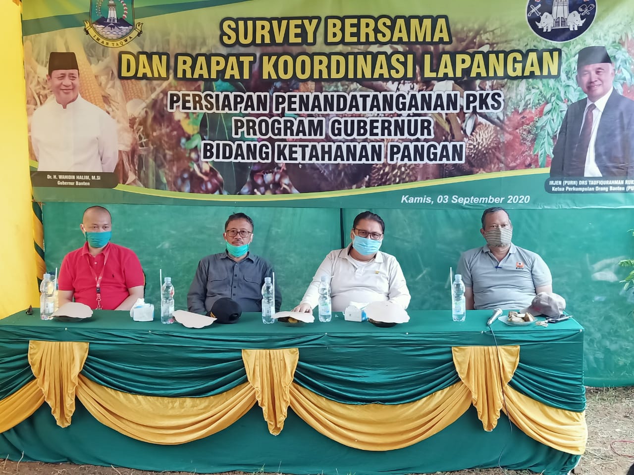 Survey Bersama dan Rapat Koordinasi Lapangan Persiapan Penandatanganan PKS Program Gubernur Bidang Ketahanan Pangan