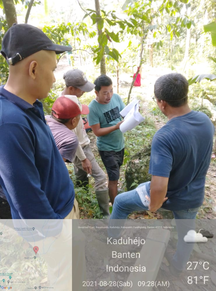 Monitoring Kegiatan DAK TA. 2021 Pembangunan Gully Plug di Desa Banyumundu Kec. Kaduhejo Kab. Pandeglang