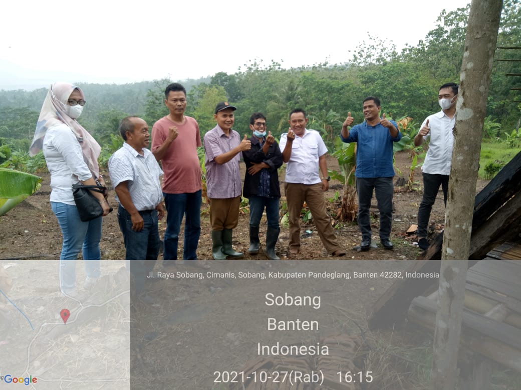 Biro Ekbang dan CDK PSC Kegiatan DAK TA. 2021 Hutan Rakyat Desa Cimanis Kecamatan Sobang Kabupaten Pandeglang