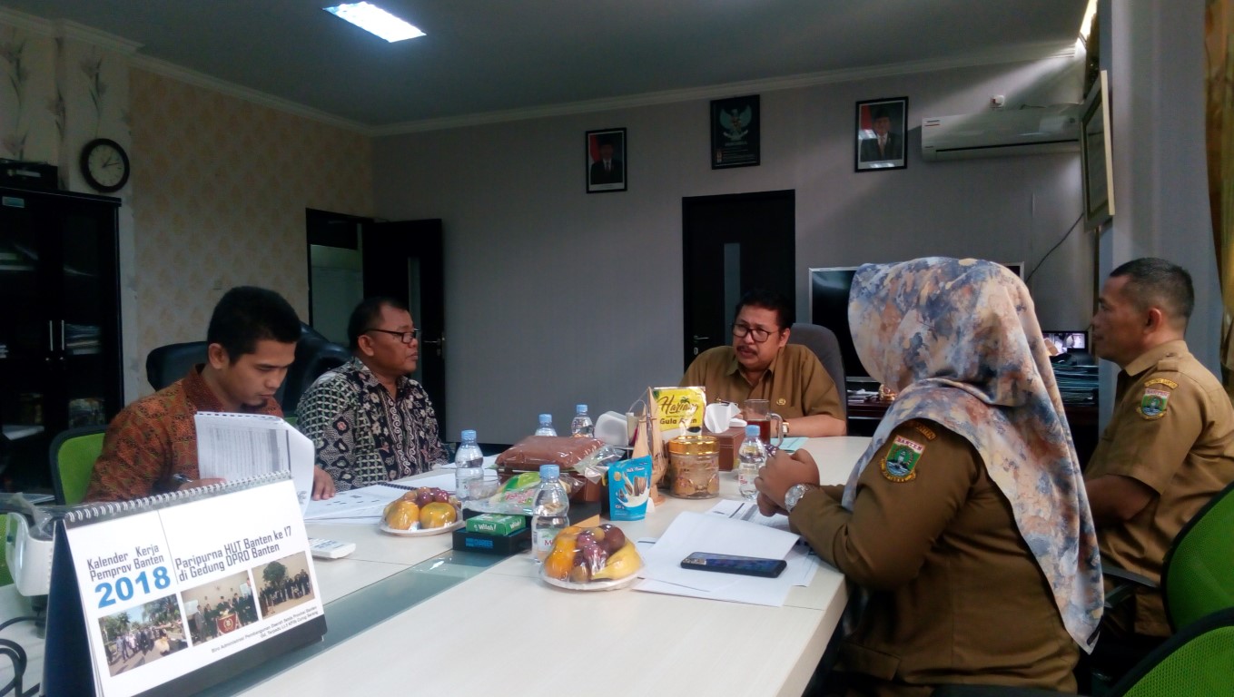 Visitasi dari komisi Informasi ke PPID Dinas Lingkungan Hidup dan Kehutanan Provinsi Banten