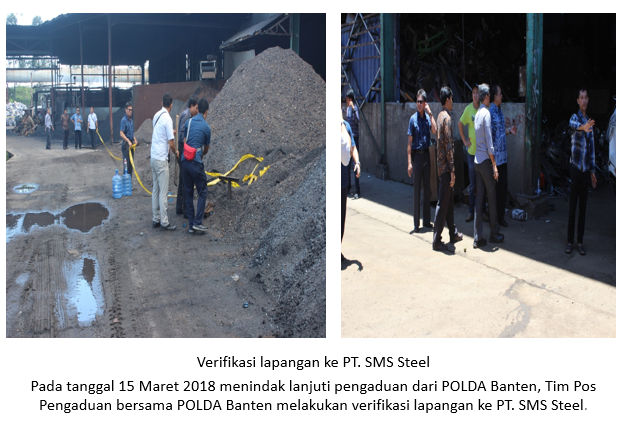 Verifikasi lapangan ke PT. SMS Steel